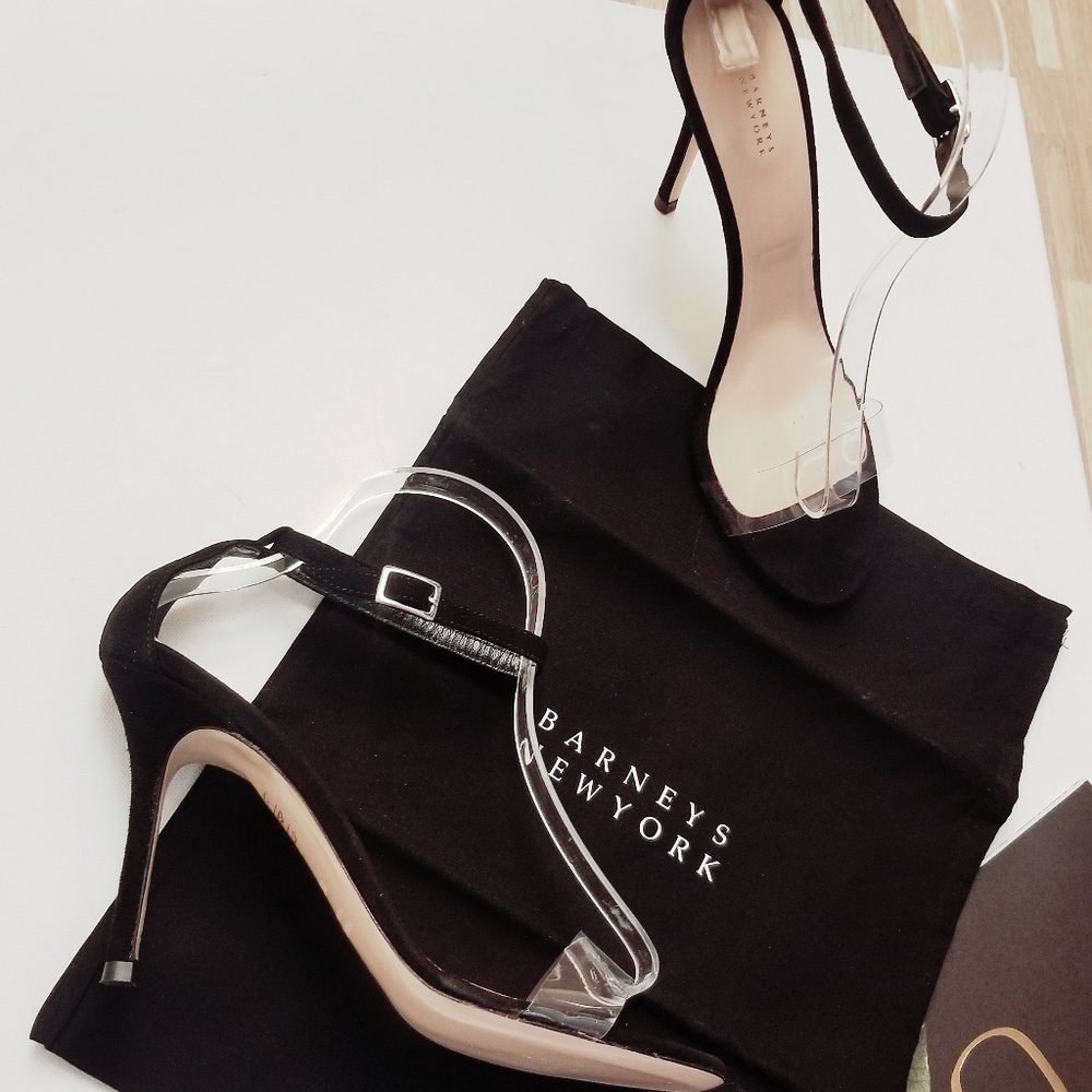 Barneys New York's Pvc Ankle strap pump